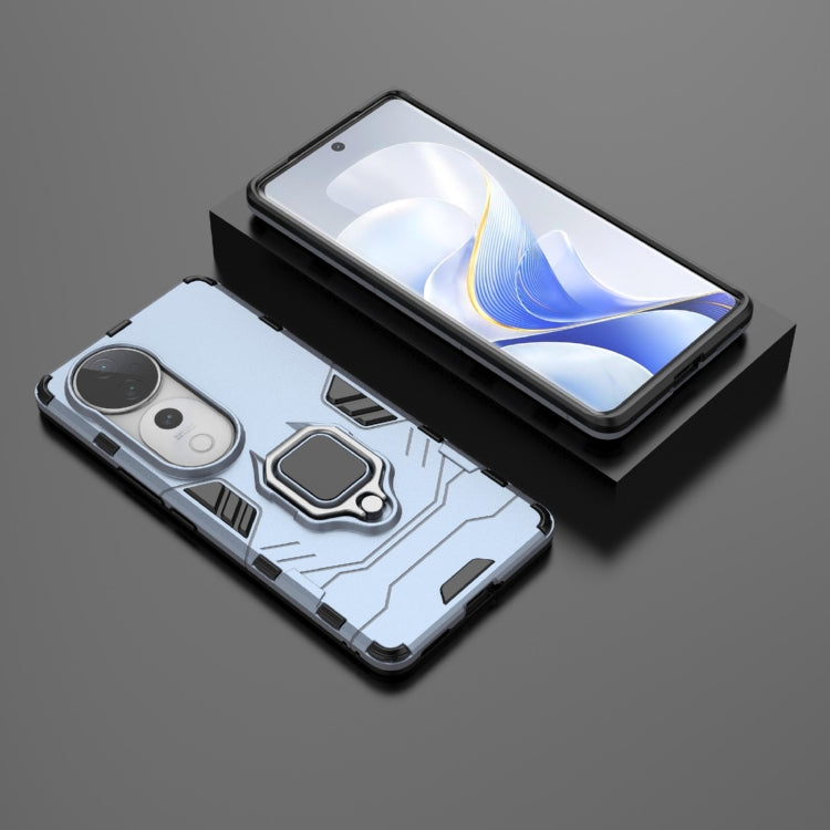 For vivo S19 Pro Shockproof PC + TPU Holder Phone Case