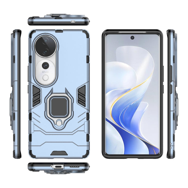 For vivo S19 Pro Shockproof PC + TPU Holder Phone Case