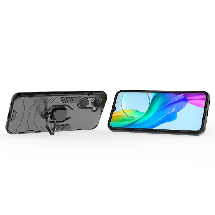 For vivo Y03 4G Global Shockproof PC + TPU Holder Phone Case