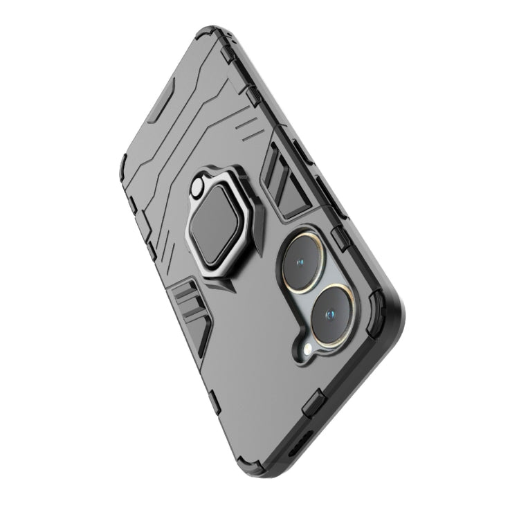For vivo Y03 4G Global Shockproof PC + TPU Holder Phone Case