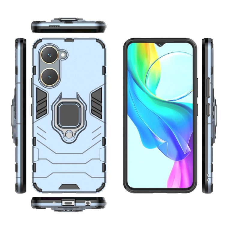 For vivo Y03 4G Global Shockproof PC + TPU Holder Phone Case