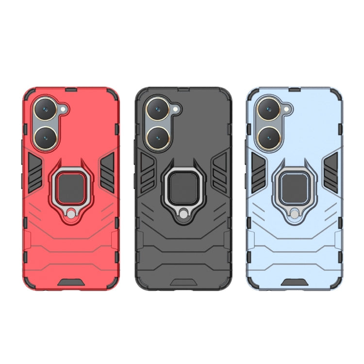 For vivo Y03 4G Global Shockproof PC + TPU Holder Phone Case