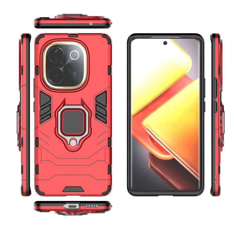 For vivo iQOO Z9s Pro Shockproof PC + TPU Holder Phone Case