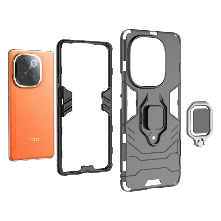 For vivo iQOO Z9s Pro Shockproof PC + TPU Holder Phone Case