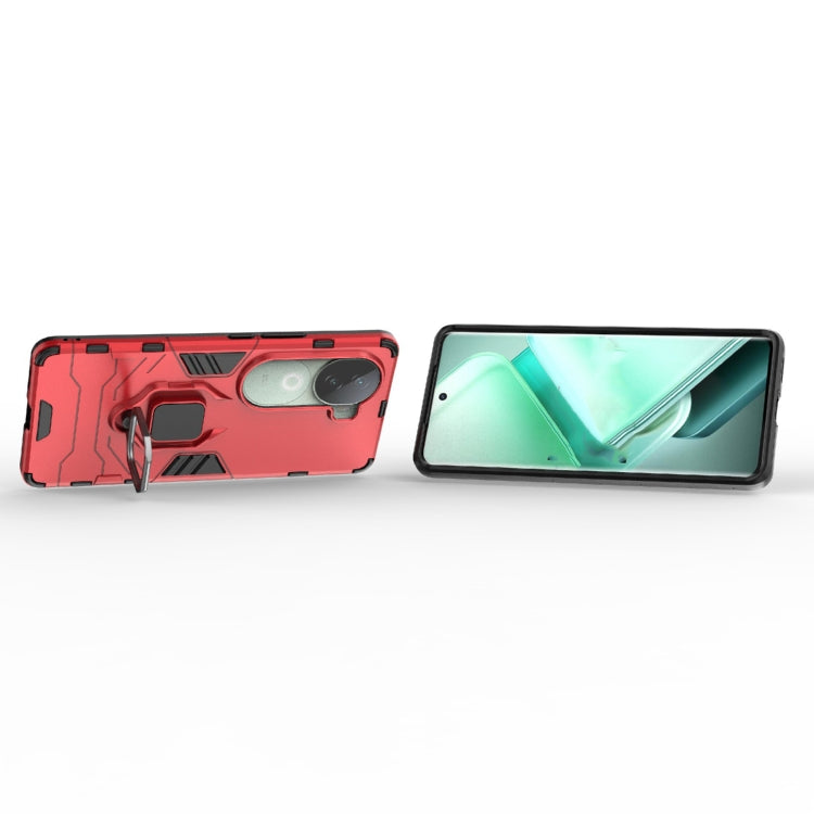 For vivo iQOO Z9s 5G Shockproof PC + TPU Holder Phone Case
