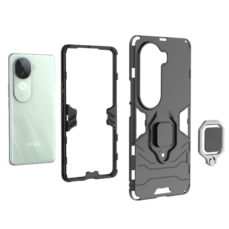 For vivo iQOO Z9s 5G Shockproof PC + TPU Holder Phone Case