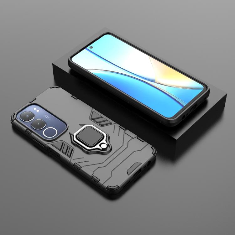 For vivo Y29 5G Global Shockproof PC + TPU Holder Phone Case