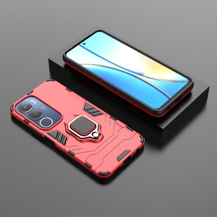 For vivo Y29 5G Global Shockproof PC + TPU Holder Phone Case