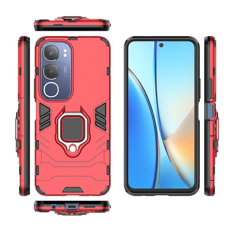 For vivo Y29 5G Global Shockproof PC + TPU Holder Phone Case