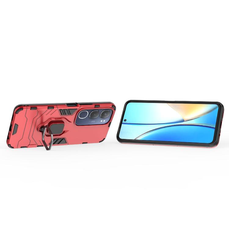 For vivo Y29 5G Global Shockproof PC + TPU Holder Phone Case