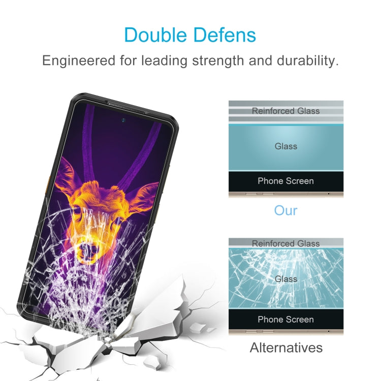 For Ulefone Armor 25T 50pcs 0.26mm 9H 2.5D Tempered Glass Film