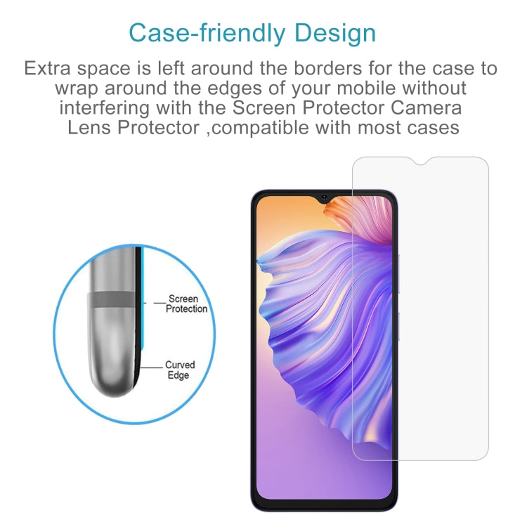 For Ulefone Note 21 50pcs 0.26mm 9H 2.5D Tempered Glass Film