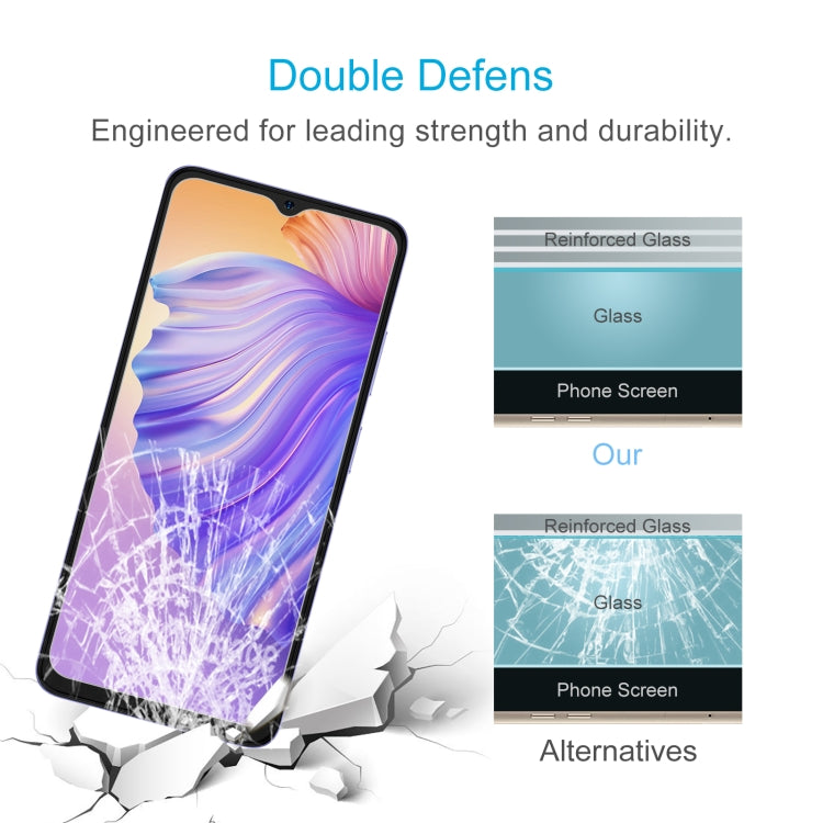 For Ulefone Note 21 50pcs 0.26mm 9H 2.5D Tempered Glass Film