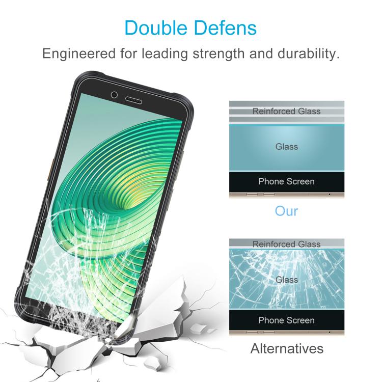 For Ulefone RugKing 50pcs 0.26mm 9H 2.5D Tempered Glass Film
