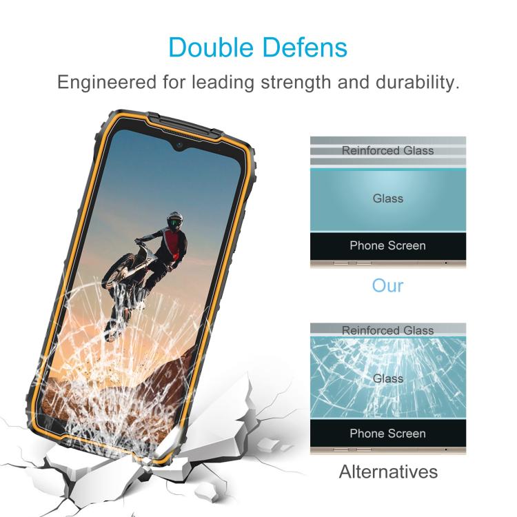 For Ulefone RugKing 4 Pro 50pcs 0.26mm 9H 2.5D Tempered Glass Film