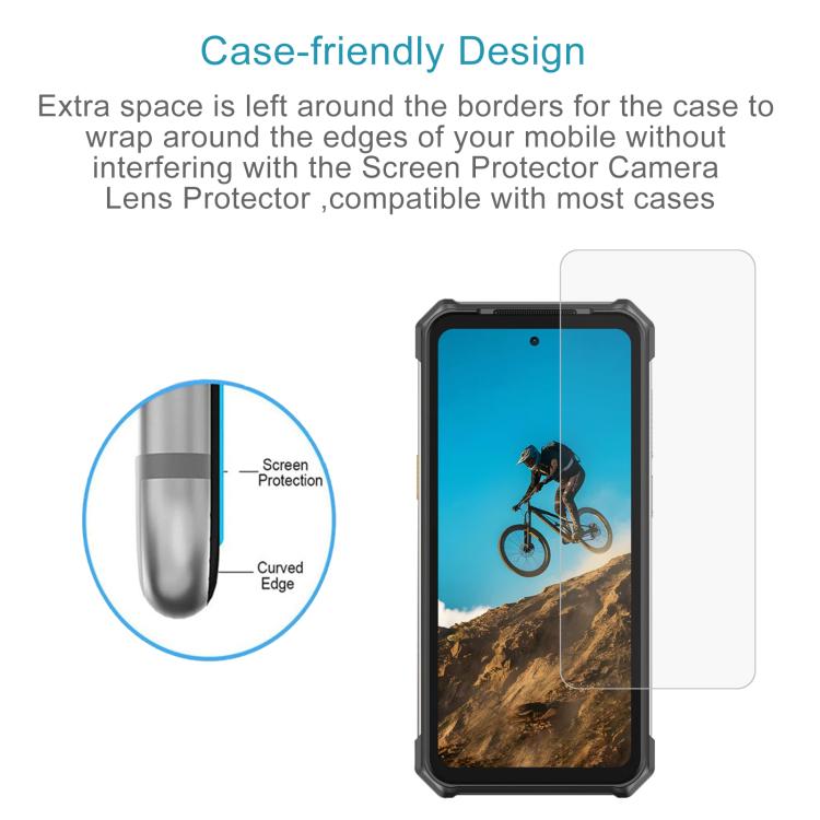 For Ulefone Rugking 5 Pro 50pcs 0.26mm 9H 2.5D Tempered Glass Film