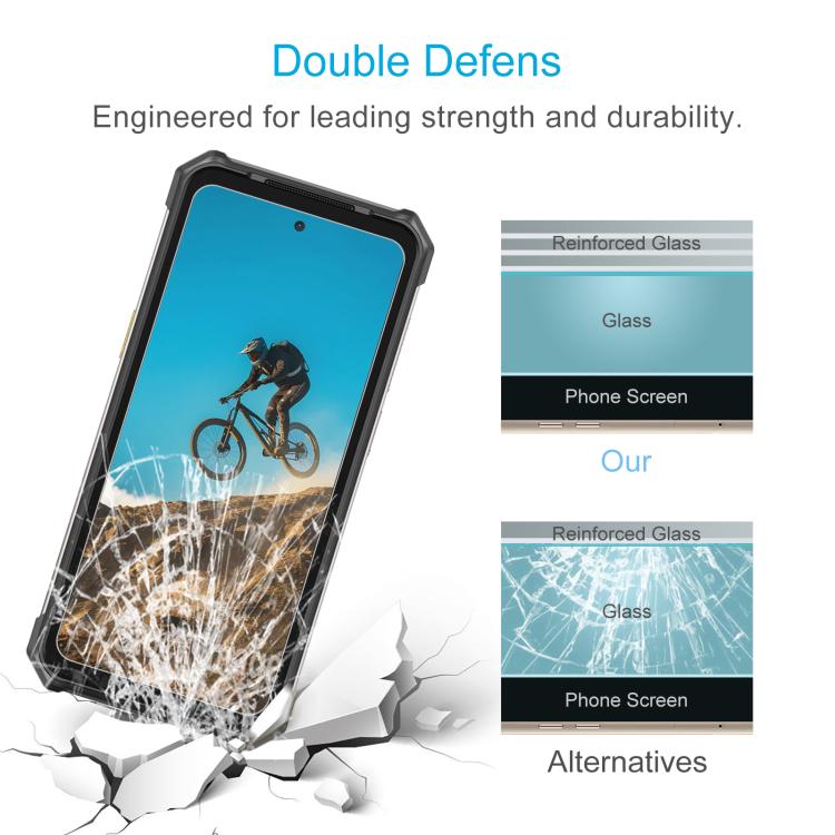 For Ulefone Rugking 5 Pro 50pcs 0.26mm 9H 2.5D Tempered Glass Film