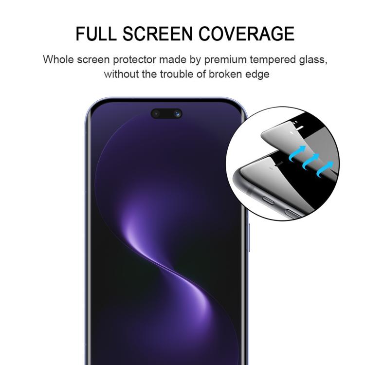 For Huawei nova 15 Ultra 3D Curved Edge Full Screen Tempered Glass Film - Black