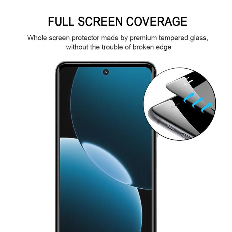 For Huawei Enjoy 80 Plus 3D Curved Edge Full Screen Tempered Glass Film - Black