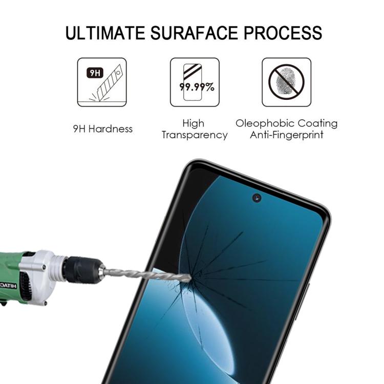 For Huawei Enjoy 80 Plus 3D Curved Edge Full Screen Tempered Glass Film - Black