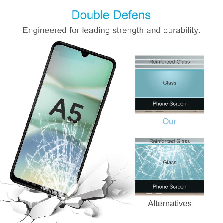 For Xiaomi Redmi A5 4G 171.7mm / Poco C71 10pcs 0.26mm 9H 2.5D Tempered Glass Film