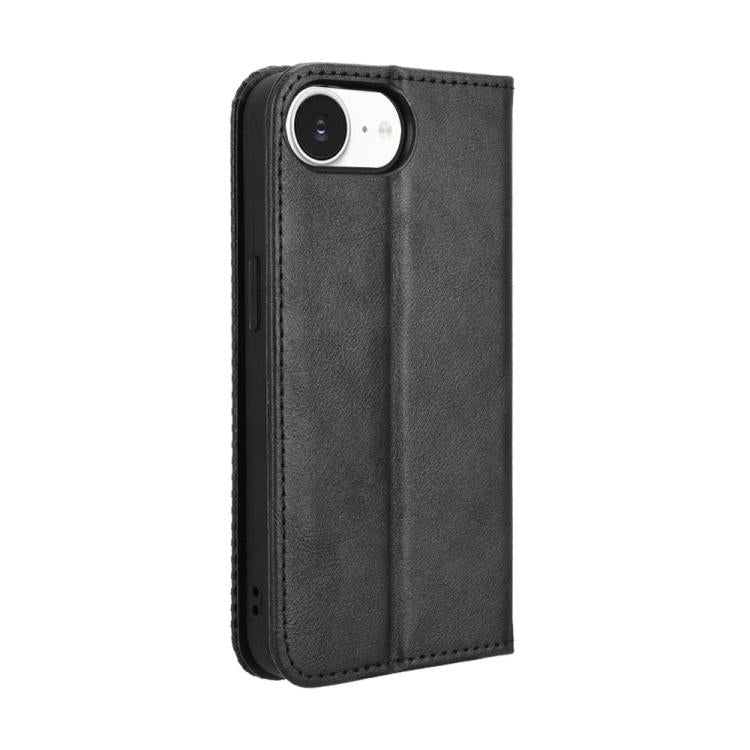 For iPhone 17e / 16e Magnetic Buckle Retro Texture Leather Phone Case