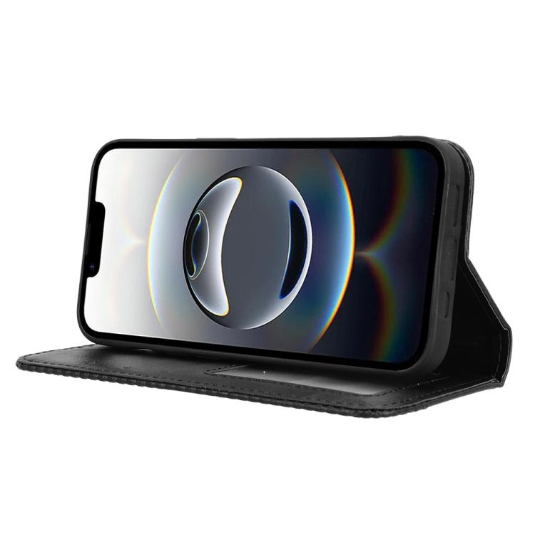 For iPhone 17e / 16e Magnetic Buckle Retro Texture Leather Phone Case