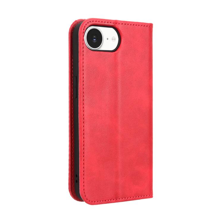 For iPhone 17e / 16e Magnetic Buckle Retro Texture Leather Phone Case