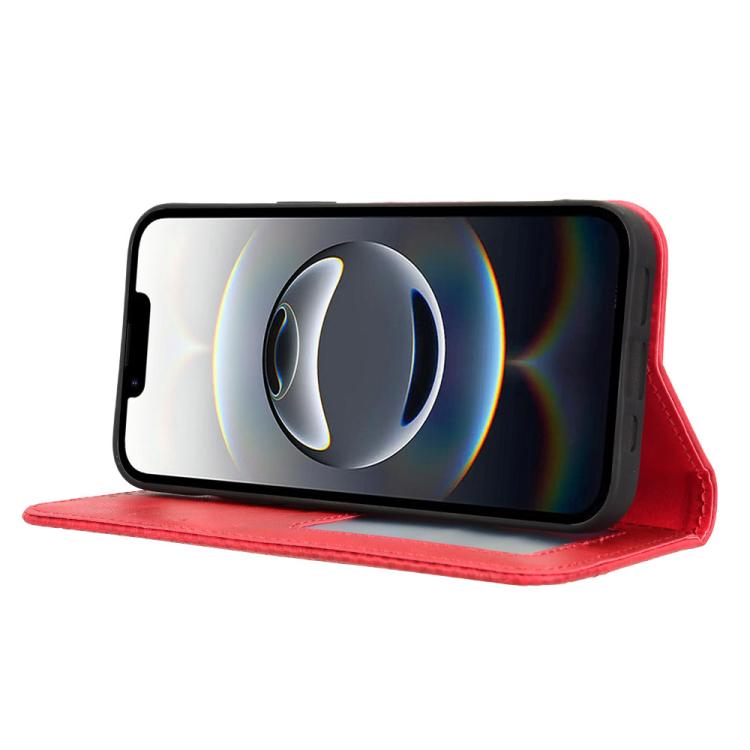 For iPhone 17e / 16e Magnetic Buckle Retro Texture Leather Phone Case