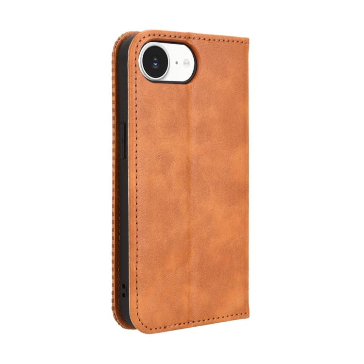For iPhone 17e / 16e Magnetic Buckle Retro Texture Leather Phone Case