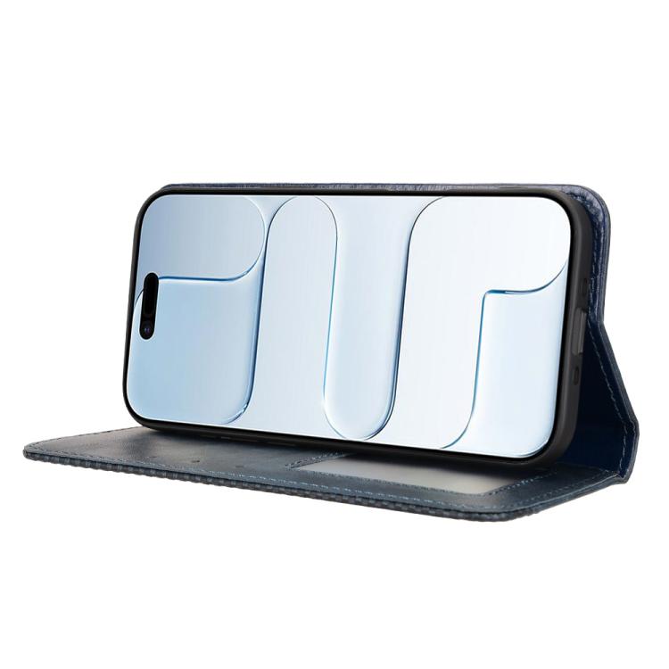 For iPhone Air Magnetic Buckle Retro Texture Leather Phone Case