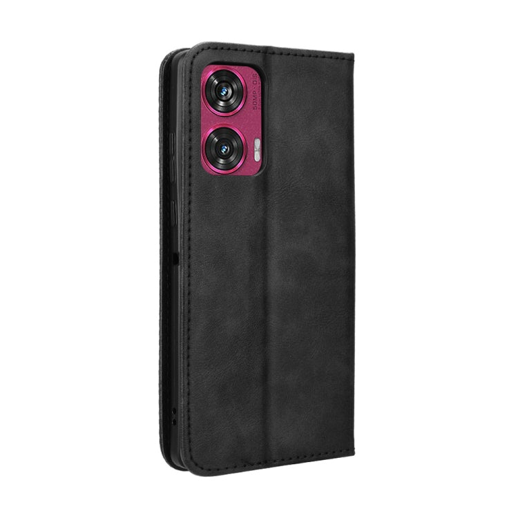 For Motorola Edge 50 Fusion 5G Magnetic Buckle Retro Texture Leather Phone Case