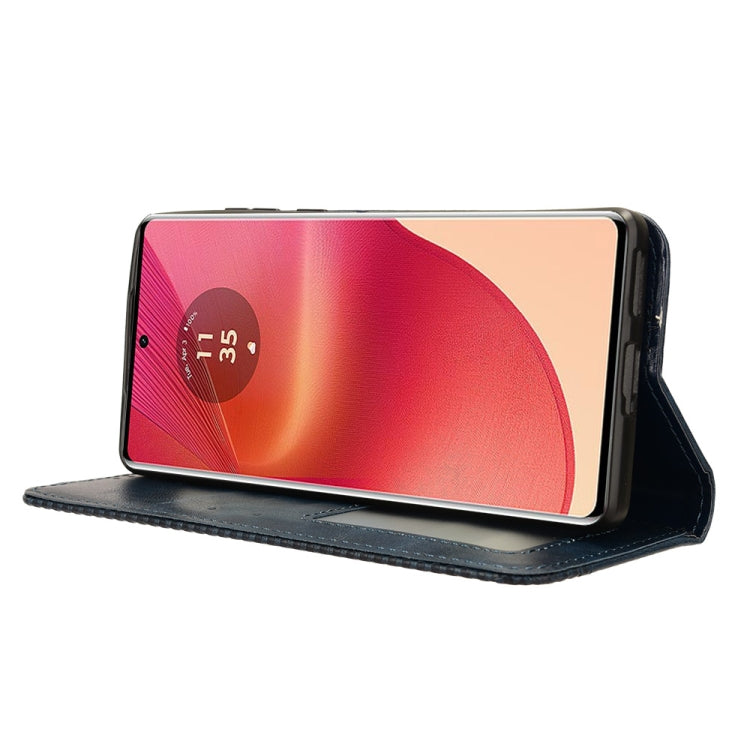 For Motorola Edge 50 Fusion 5G Magnetic Buckle Retro Texture Leather Phone Case