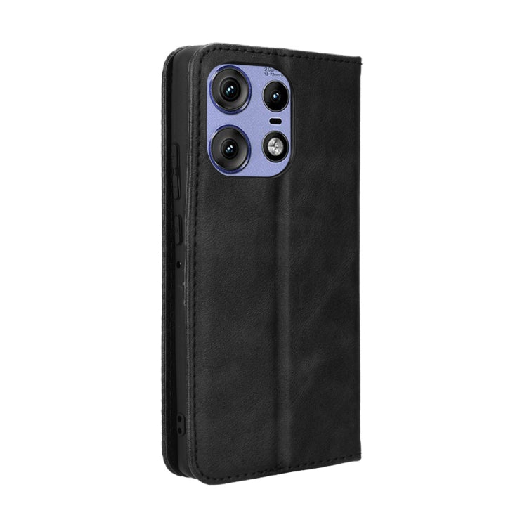 For Motorola Edge 50 Pro 5G Magnetic Buckle Retro Texture Leather Phone Case
