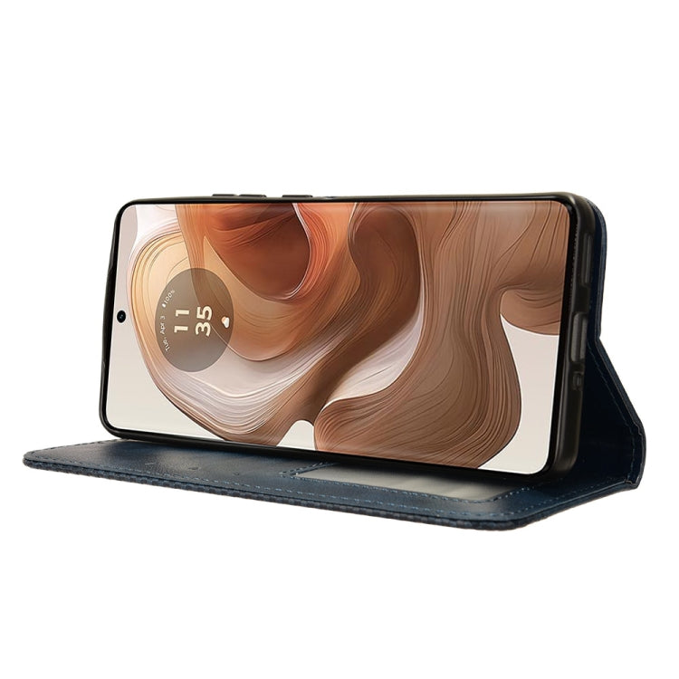 For Motorola Moto X50 Ultra 5G Magnetic Buckle Retro Texture Leather Phone Case
