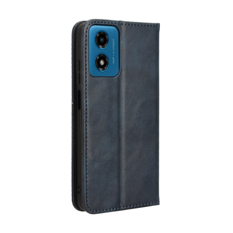 For Motorola Moto E14 / G04 / G04s Magnetic Buckle Retro Texture Leather Phone Case