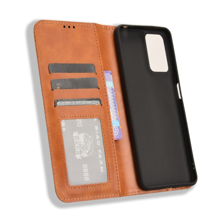 For Motorola Moto E14 / G04 / G04s Magnetic Buckle Retro Texture Leather Phone Case