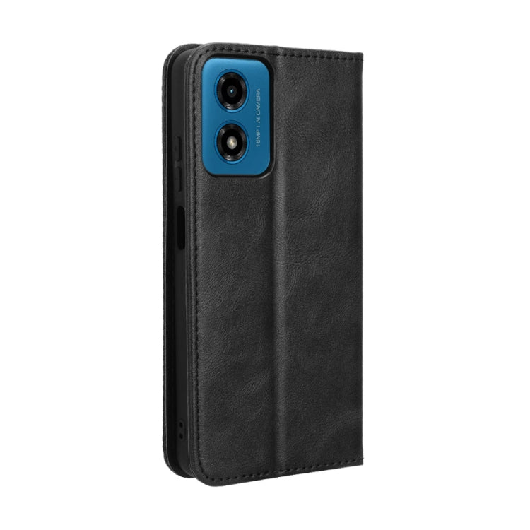 For Motorola Moto G24 / G24 Power Magnetic Buckle Retro Texture Leather Phone Case