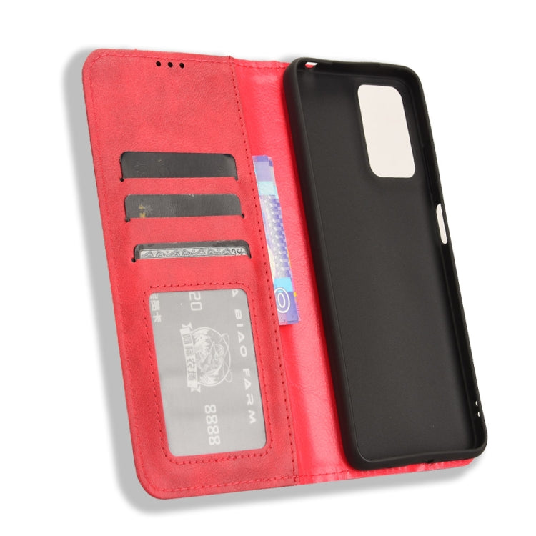 For Motorola Moto G24 / G24 Power Magnetic Buckle Retro Texture Leather Phone Case