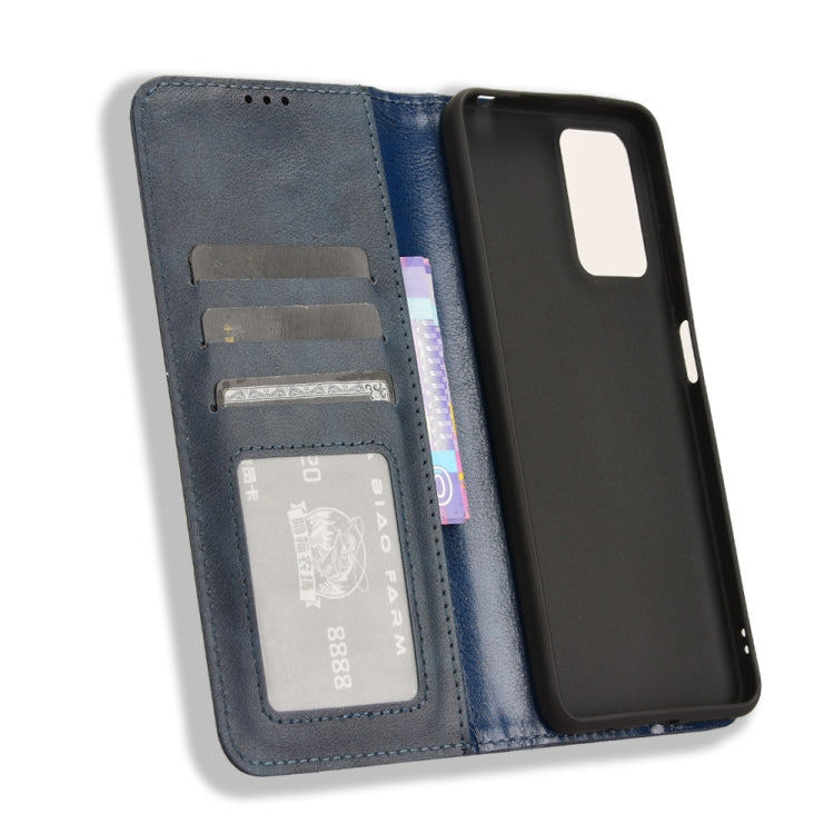 For Motorola Moto G24 / G24 Power Magnetic Buckle Retro Texture Leather Phone Case