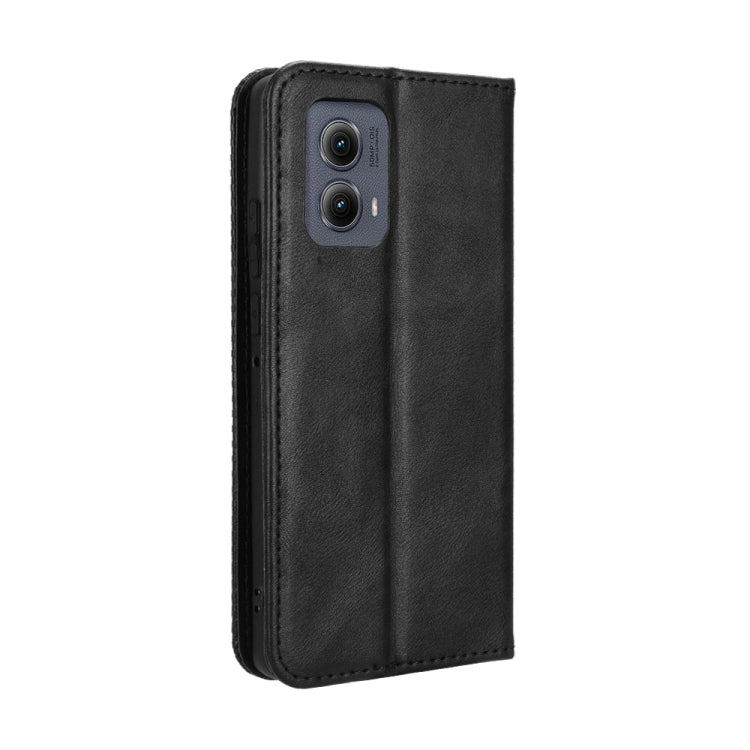 For Motorola Edge 2024 5G Magnetic Buckle Retro Texture Leather Phone Case