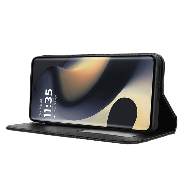 For Motorola Edge 2024 5G Magnetic Buckle Retro Texture Leather Phone Case