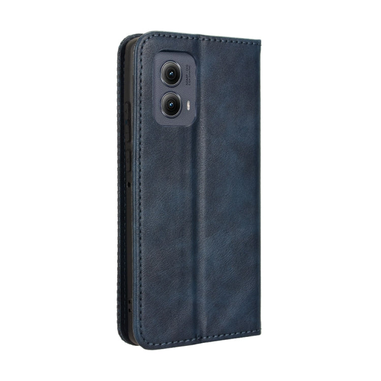 For Motorola Edge 2024 5G Magnetic Buckle Retro Texture Leather Phone Case