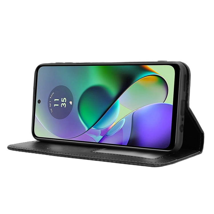 For Motorola Moto G64 5G / G64y 5G Magnetic Buckle Retro Texture Leather Phone Case
