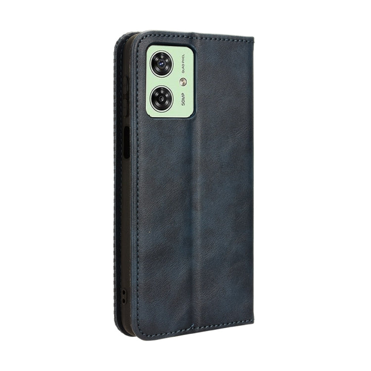 For Motorola Moto G54 5G / G54 Power Magnetic Buckle Retro Texture Leather Phone Case