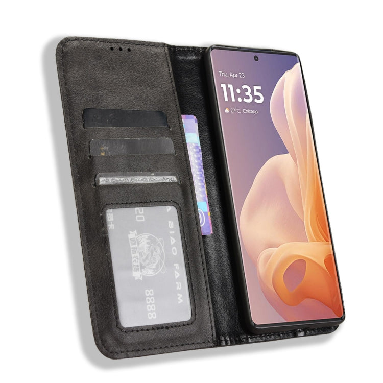 For Motorola Moto G85 5G / S50 Neo 5G Magnetic Buckle Retro Texture Leather Phone Case