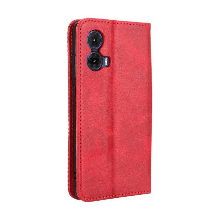 For Motorola Moto G85 5G / S50 Neo 5G Magnetic Buckle Retro Texture Leather Phone Case