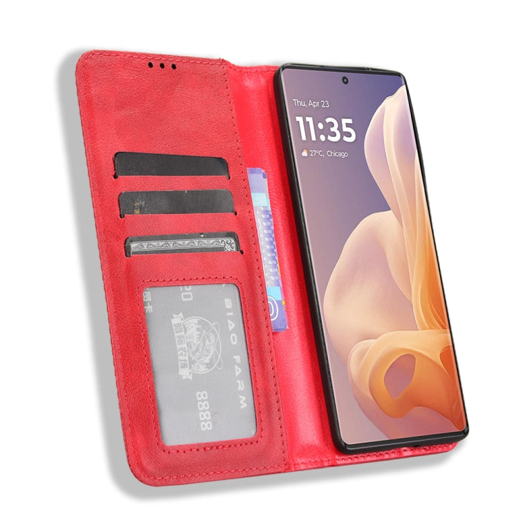 For Motorola Moto G85 5G / S50 Neo 5G Magnetic Buckle Retro Texture Leather Phone Case