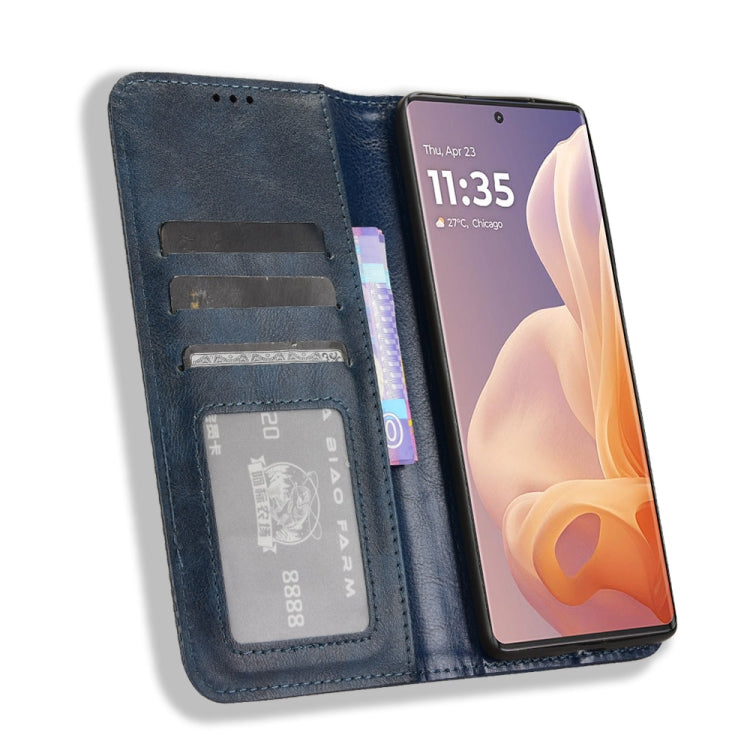 For Motorola Moto G85 5G / S50 Neo 5G Magnetic Buckle Retro Texture Leather Phone Case