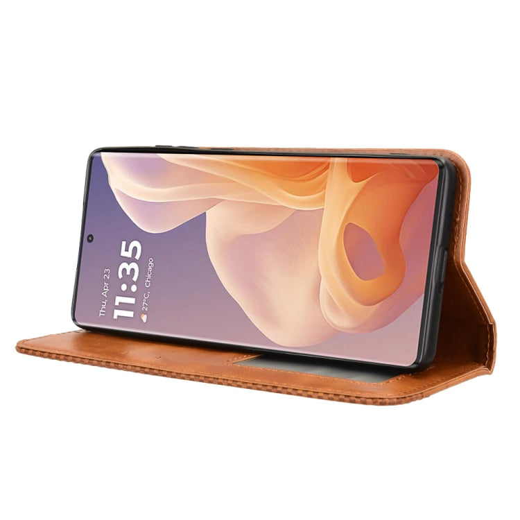 For Motorola Moto G85 5G / S50 Neo 5G Magnetic Buckle Retro Texture Leather Phone Case